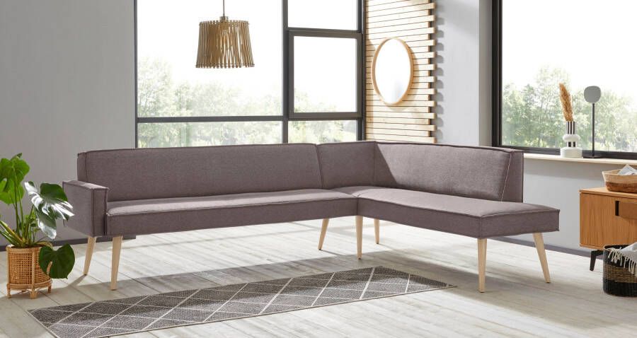 Exxpo sofa fashion Hoekbank Lungo hoogwaardige detailverwerking vrij in de ruimte te plaatsen