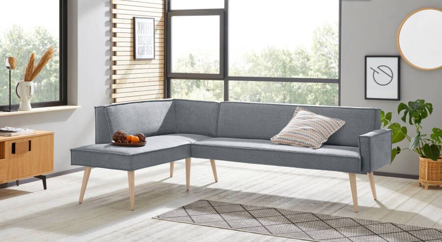 Exxpo sofa fashion Hoekbank Lungo hoogwaardige detailverwerking vrij in de ruimte te plaatsen