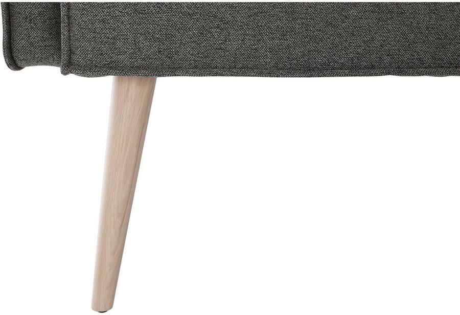 Exxpo sofa fashion Hoekbank Lungo moderne paspelnaad comfortabel en elegant hoge houten voet