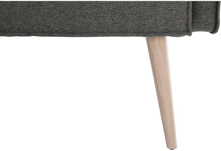 Exxpo sofa fashion Hoekbank Lungo moderne paspelnaad comfortabel en elegant hoge houten voet