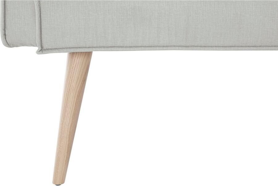 Exxpo sofa fashion Hoekbank Lungo moderne paspelnaad comfortabel en elegant hoge houten voet