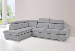 Exxpo sofa fashion Hoekbank met ottomane en naar keuze met slaapfunctie en bedkist