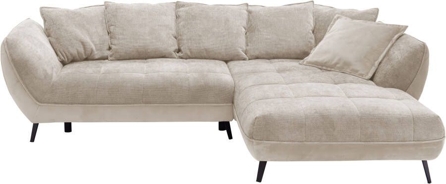 Exxpo sofa fashion Hoekbank Midway met eenvoudige Easy-Lift bedfunctie comfortabel en modern