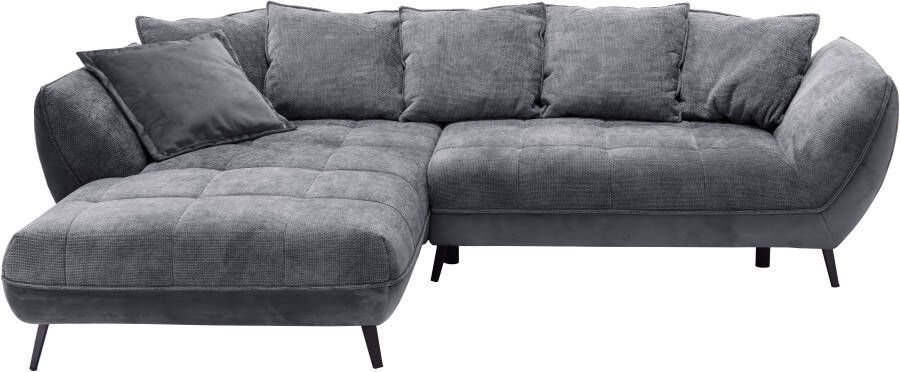 Exxpo sofa fashion Hoekbank Midway met eenvoudige Easy-Lift bedfunctie comfortabel en modern