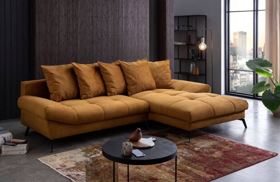 Exxpo sofa fashion Hoekbank Olmedo L-vorm inclusief slaapbank functie bedbox en rugkussens