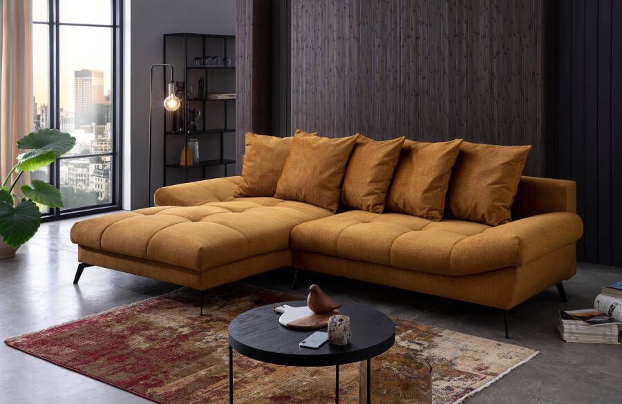 Exxpo sofa fashion Hoekbank Olmedo L-vorm inclusief slaapbank functie bedbox en rugkussens