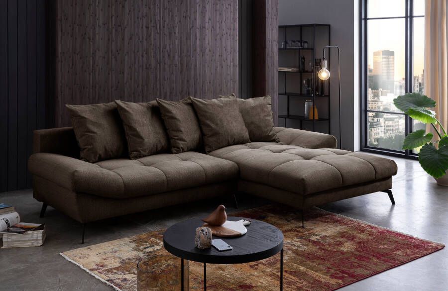 Exxpo sofa fashion Hoekbank Olmedo L-vorm inclusief slaapbank functie bedbox en rugkussens