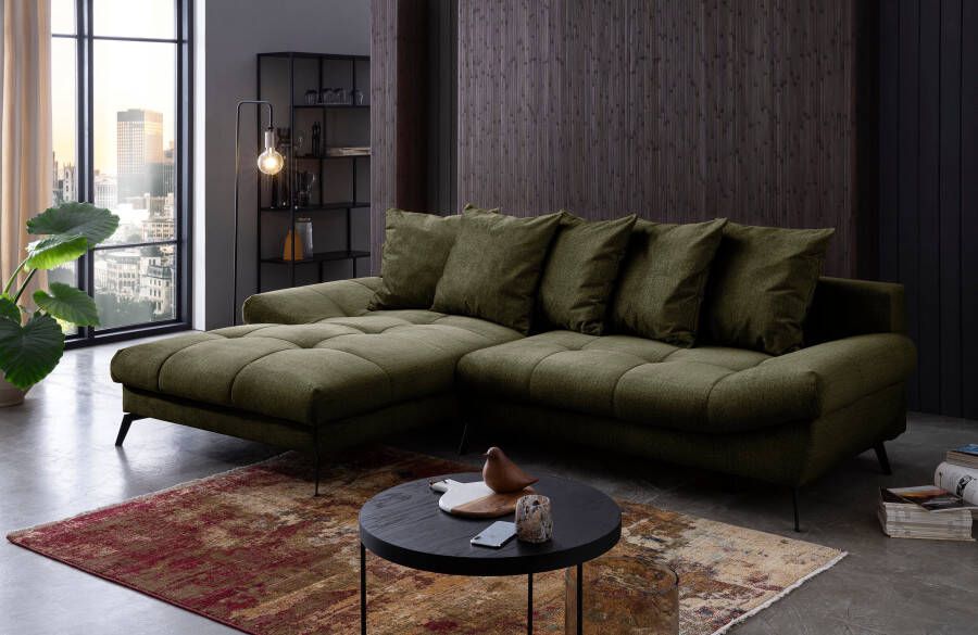 Exxpo sofa fashion Hoekbank Olmedo L-vorm inclusief slaapbank functie bedbox en rugkussens