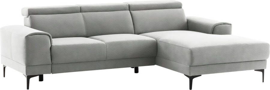 Exxpo sofa fashion Hoekbank Ophelia 3 hoofdsteunen naar keuze zitdiepteverstelling vrij plaatsbaar