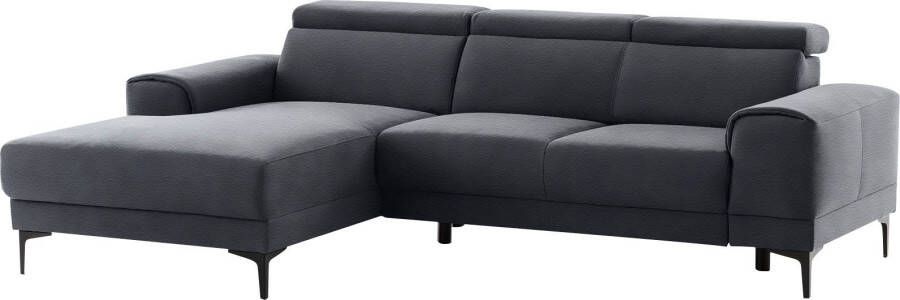 Exxpo sofa fashion Hoekbank Ophelia 3 hoofdsteunen naar keuze zitdiepteverstelling vrij plaatsbaar