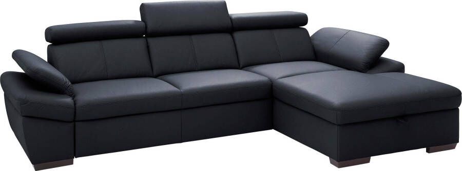 Exxpo sofa fashion Hoekbank Salerno klassieke moderne functionele bank hoog zitcomfort L-vorm inclusief verstelbare hoofdsteun en armleuning naar keuze met slaapfunctie