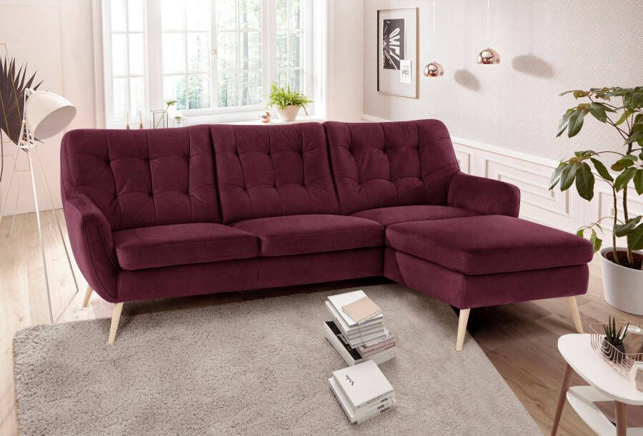 Exxpo sofa fashion Hoekbank Scandi comfortabel verfijnde rugkussens voor meer zitcomfort