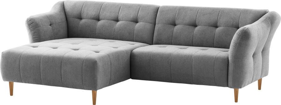 Exxpo sofa fashion Hoekbank Soraya met houten poten vrij plaatsbaar