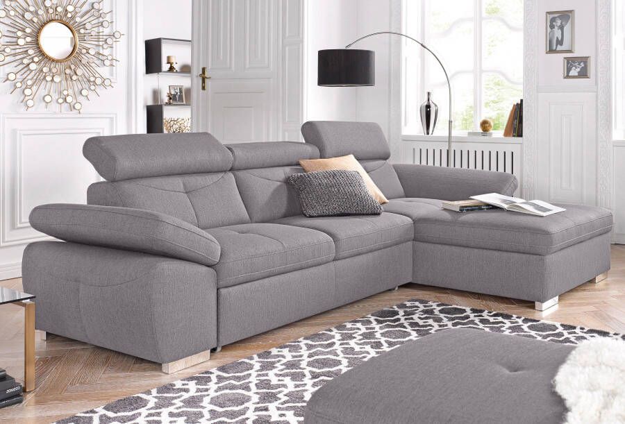 Exxpo sofa fashion Hoekbank Spring super comfortabel en comfortabel met arm- en hoofdsteunfunctie