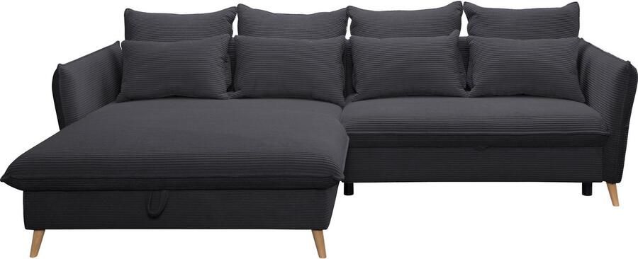 Exxpo sofa fashion Hoekbank WALPY elegant en modern hoog zitcomfort smalle armleuningen