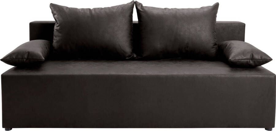 Exxpo sofa fashion Slaapbank Exxpo Tabou Slaapfunctie bedkist naar keuze met liftbedfunctie en binnenvering