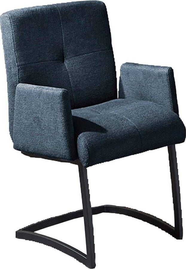 Exxpo sofa fashion Vrijdragende stoel Affogato met comfortabele armleuningen aantrekkelijke kruisnaad in de rugleuning