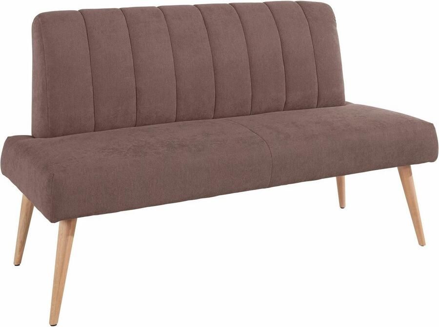 Exxpo sofa fashion Zitbank Costa moderne rugstikking comfortabel en elegant hoge houten voet