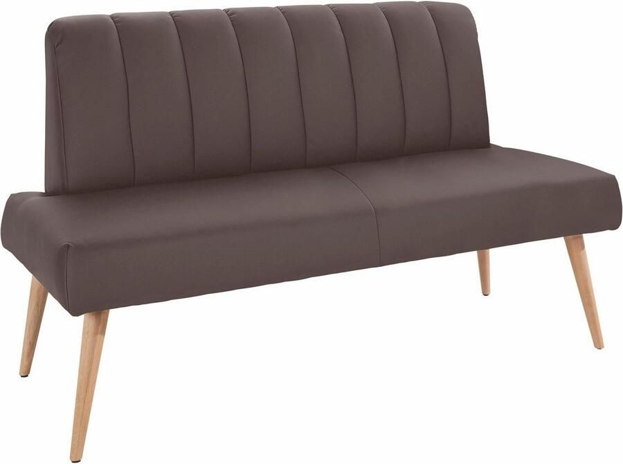 Exxpo sofa fashion Zitbank Costa moderne rugstikking comfortabel en elegant hoge houten voet
