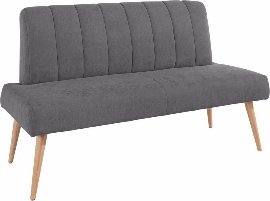 Exxpo sofa fashion Zitbank Costa moderne rugstikking comfortabel en elegant hoge houten voet
