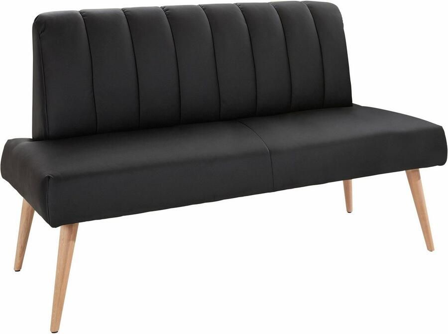 Exxpo sofa fashion Zitbank Costa moderne rugstikking comfortabel en elegant hoge houten voet