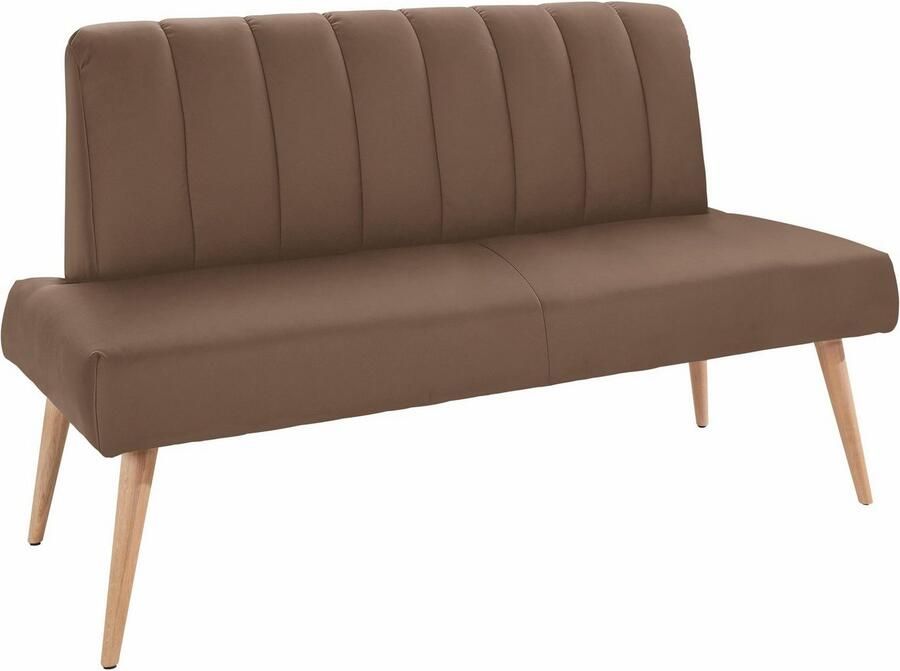 Exxpo sofa fashion Zitbank Costa moderne rugstikking comfortabel en elegant hoge houten voet