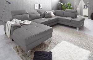 Exxpo sofa fashion Zithoek inclusief hoofd- resp. verstelbare rugleuning naar keuze met slaapfunctie en bedkist