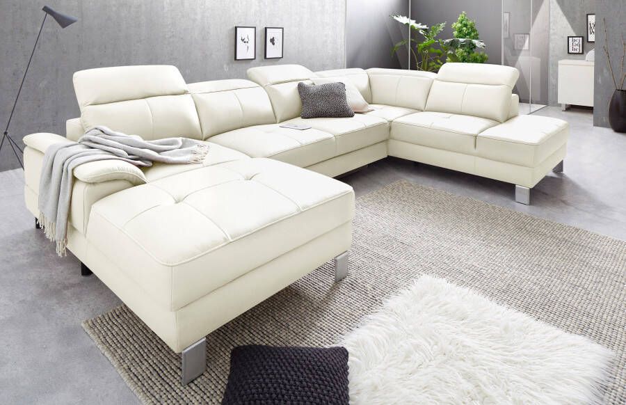 Exxpo sofa fashion Zithoek Mantua 2 inclusief verstelbare hoofd- en rugleuning naar keuze met slaapfunctie