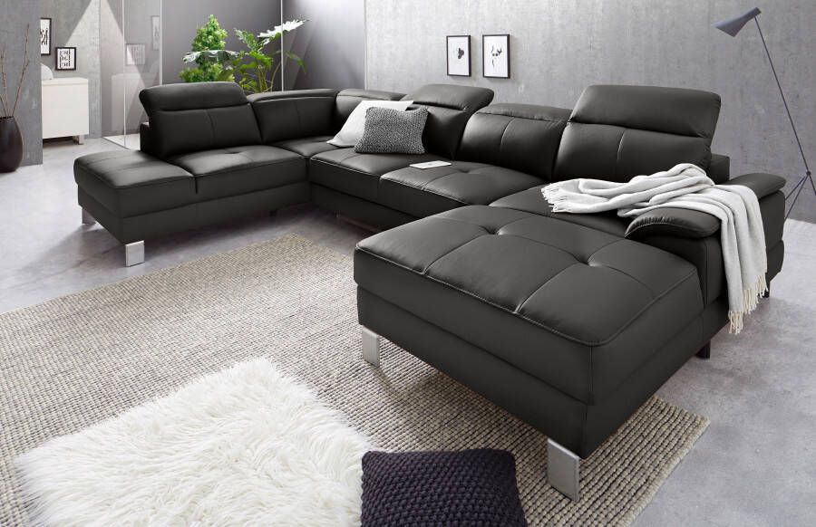 Exxpo sofa fashion Zithoek Mantua 2 inclusief verstelbare hoofd- en rugleuning naar keuze met slaapfunctie