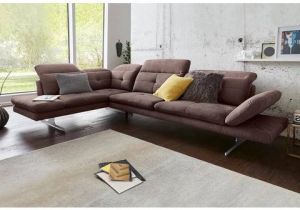 Exxpo sofa fashion Hoekbank inclusief hoofd- resp. verstelbare rugleuning en verstelbare armleuning