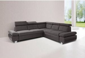 Exxpo sofa fashion Hoekbank inclusief hoofdbord en verstelbare armleuning naar keuze met slaapfunctie en bedkist