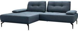 Exxpo sofa fashion Hoekbank Inclusief zitdiepteverstelling verstelbare armleuning metalen poten