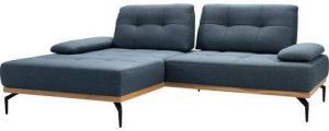 Exxpo sofa fashion Hoekbank Inclusief zitdiepteverstelling verstelbare armleuning metalen poten