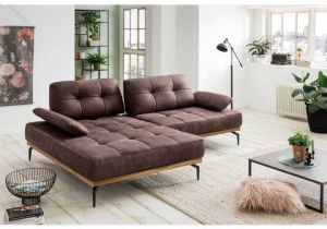 Exxpo sofa fashion Hoekbank Inclusief zitdiepteverstelling verstelbare armleuning metalen poten
