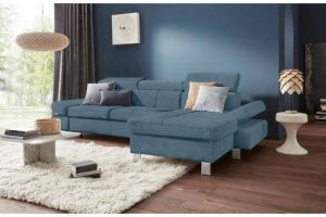 Exxpo sofa fashion Hoekbank met verstelbare hoofdsteun en verstelbare rugleuning naar keuze met slaapfunctie en bedkist