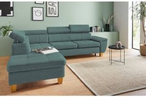 Exxpo sofa fashion Hoekbank met verstelbare hoofdsteun naar keuze met slaapfunctie en bedkist