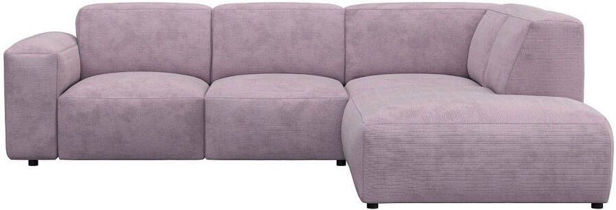FLEXLUX Hoekbank Lucera modern & aansluitend designbank modern scandinavisch ontwerp