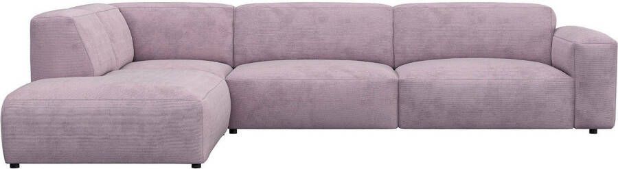 FLEXLUX Hoekbank Lucera modern en aansluitend l-vorm designsofa