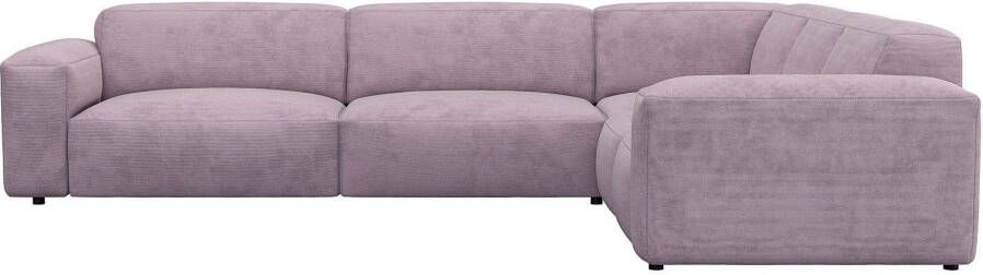 FLEXLUX Hoekbank Lucera modern en aansluitend l-vorm designsofa