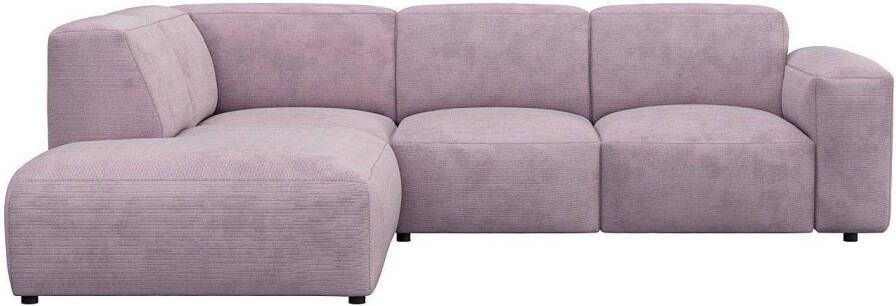 FLEXLUX Hoekbank Lucera modern en aansluitend l-vorm designsofa