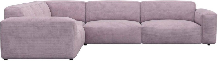 FLEXLUX Hoekbank Lucera modern en aansluitend l-vorm designsofa