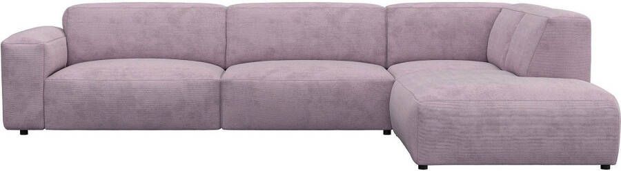 FLEXLUX Hoekbank Lucera modern en aansluitend l-vorm designsofa