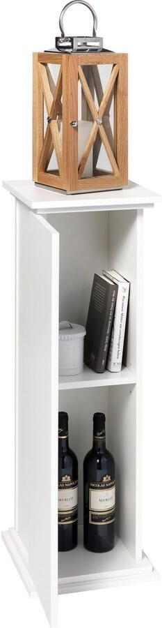 VidaXL Bijzettafel met deur 88 5 cm wit VDXL_428725