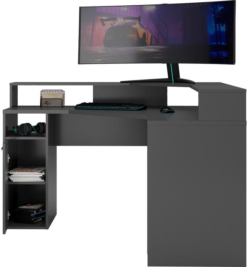 FMD Gamingtafel Eckschreibtisch Zocker 2