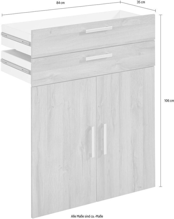 FMD Lade-inzet Calvi SET: Deuren en laden