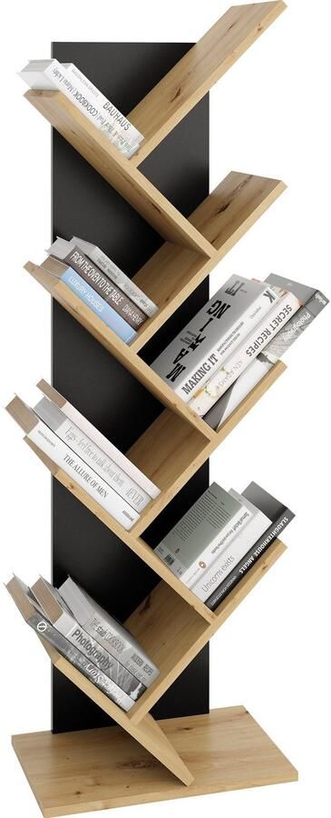 FMD Wandplank Büchen 1 Plank boekenstandaard opbergmogelijkheid 125 cm hoog