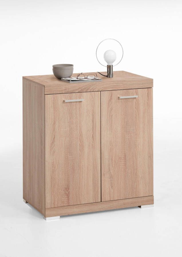 Leen Bakker Commode Bristol eikenkleur 80x90x50 cm