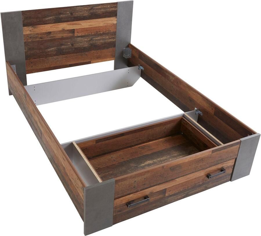 FORTE Bed Clif Jeugdbed Belastbaarheid 120 KG Lade optioneel