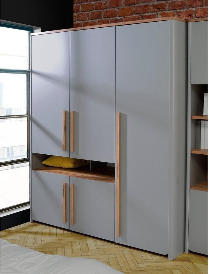 FORTE Draaideurkast Surfino met 2 open vakken