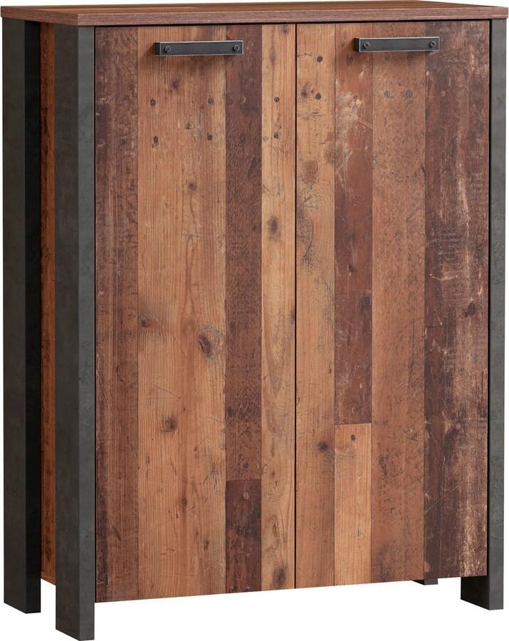 FORTE Kast Clif Dossierkast in industriële stijl breedte 86 cm x hoogte 115 cm